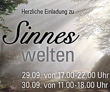 am 29. und 30. September fand bei uns im Haus unsere Aktion Sinneswelten statt